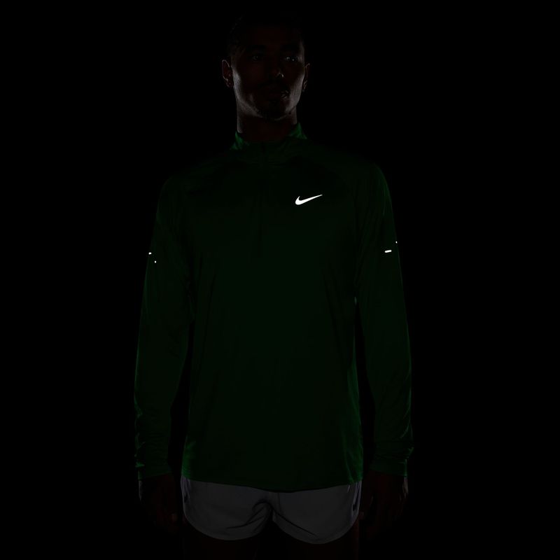 Men's running sweatshirt Nike Stride 1/4 Zip Dri-Fit green spark 4