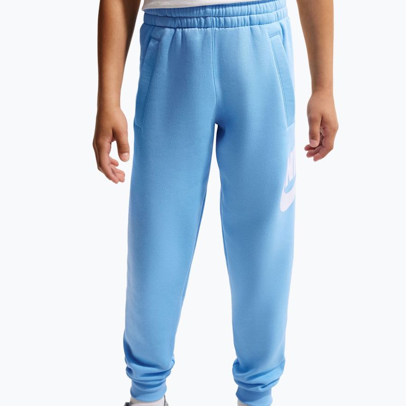 Children's trousers Nike Club Fleece football blue/white