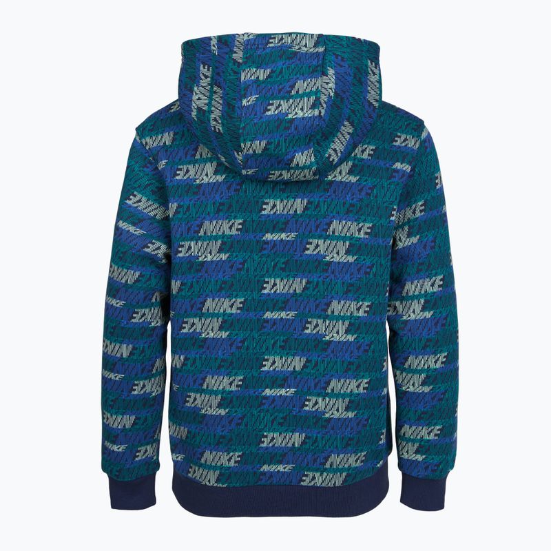 Children's sweatshirt Nike Sportswear Club Fleece bright spruce/midnight navy/game royal 2