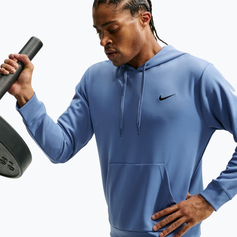 Men's training sweatshirt Nike Flex indigo storm/indigo storm/black 5