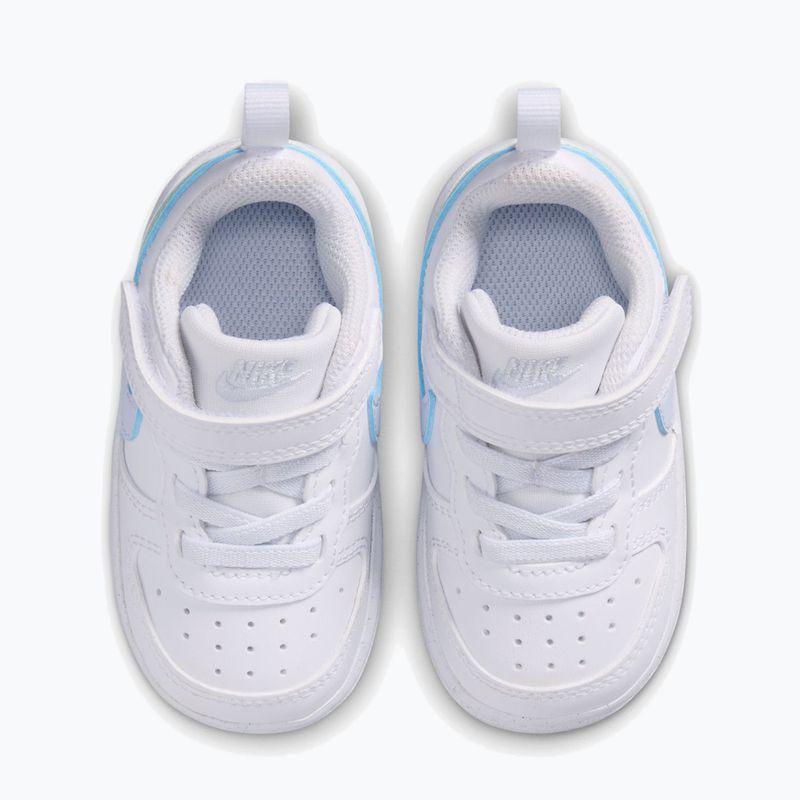 Children's shoes Nike Court Borough Low white/football grey/arctic green 4