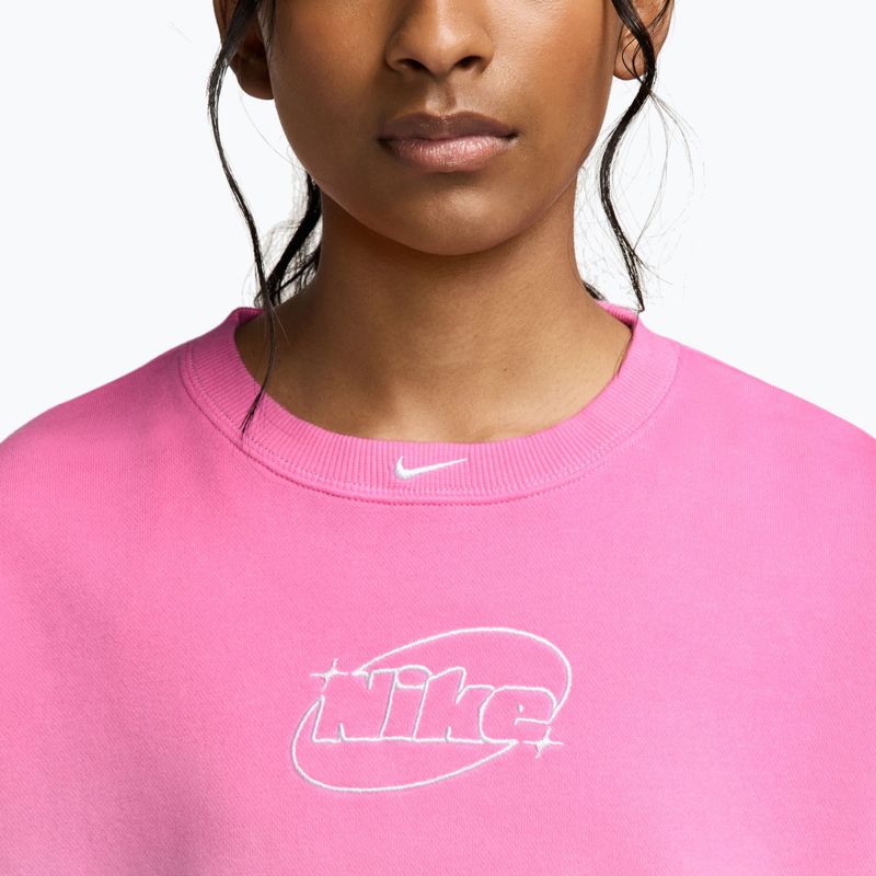 Children's sweatshirt Nike Sportswear Studio sail/playful pink/white 3