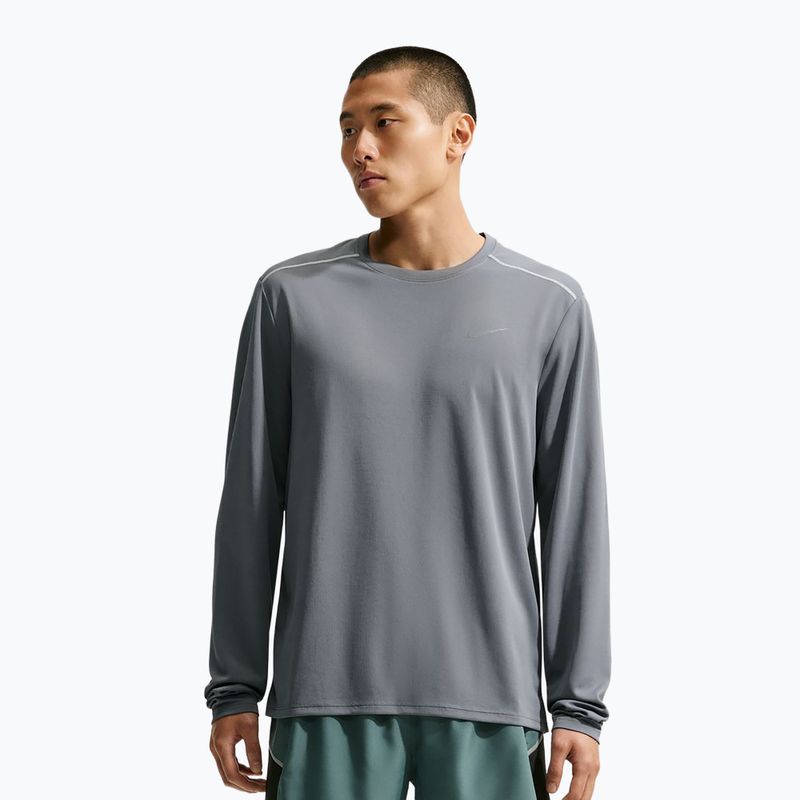 Men's running longsleeve Nike Miler Dri-Fit UV smoke grey
