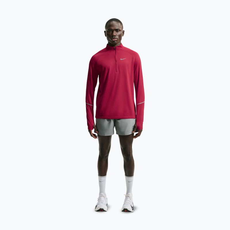 Men's running sweatshirt Nike Miler Dri-Fit UV 1/2 Zip tough red 2