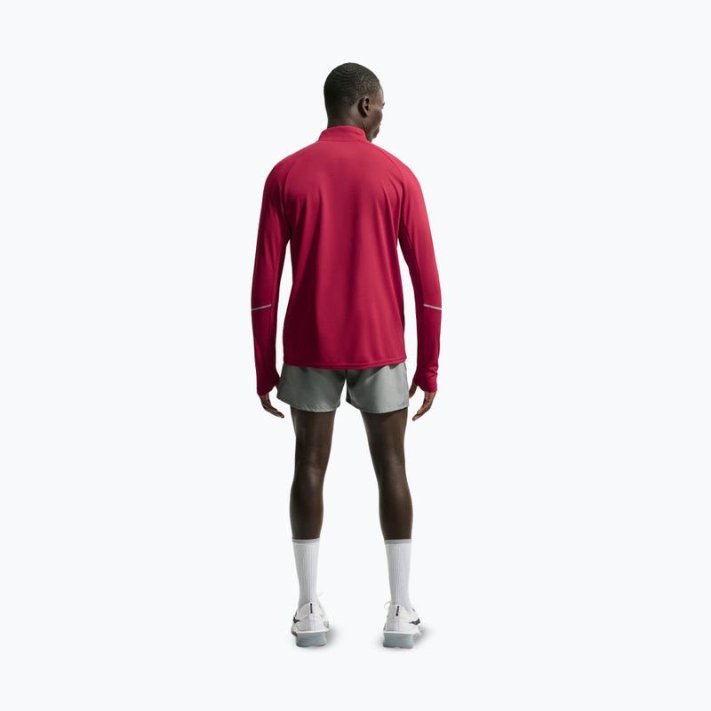 Men's running sweatshirt Nike Miler Dri-Fit UV 1/2 Zip tough red 3