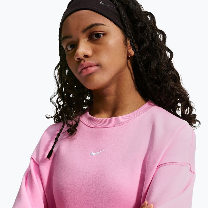 Children's sweatshirt Nike Sportswear Studio pink rise/white 6