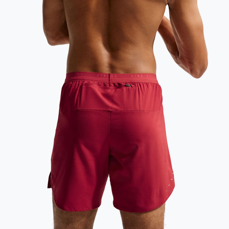 Men's running shorts Nike Stride Dri-Fit Brief-Lined 7" tough red 5