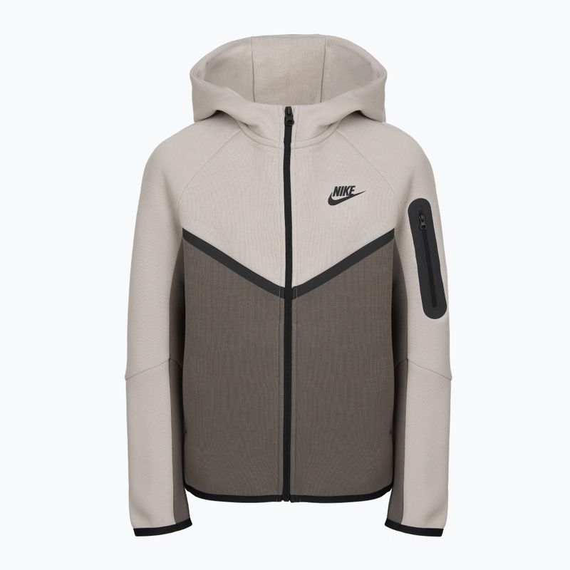 Children's sweatshirt Nike Sportswear Tech Fleece moon particle/cave stone/black/black