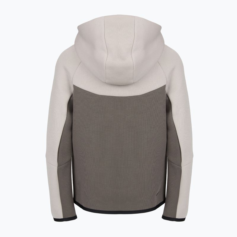 Children's sweatshirt Nike Sportswear Tech Fleece moon particle/cave stone/black/black 2