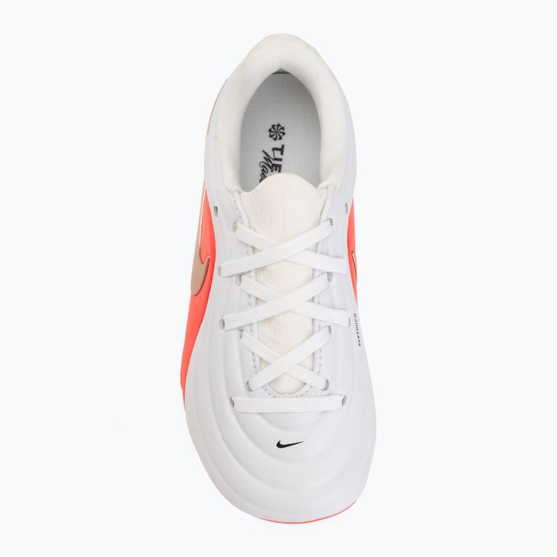 Children's football boots Nike Jr. Tiempo Maestro Academy white/bright crimson/blur 5