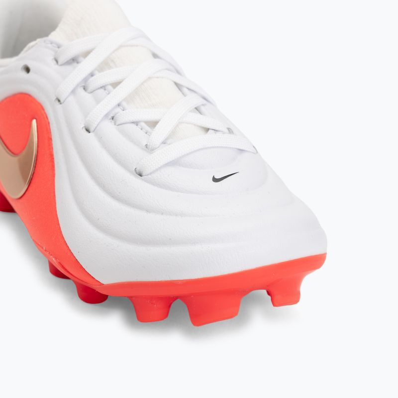 Children's football boots Nike Jr. Tiempo Maestro Academy white/bright crimson/blur 7