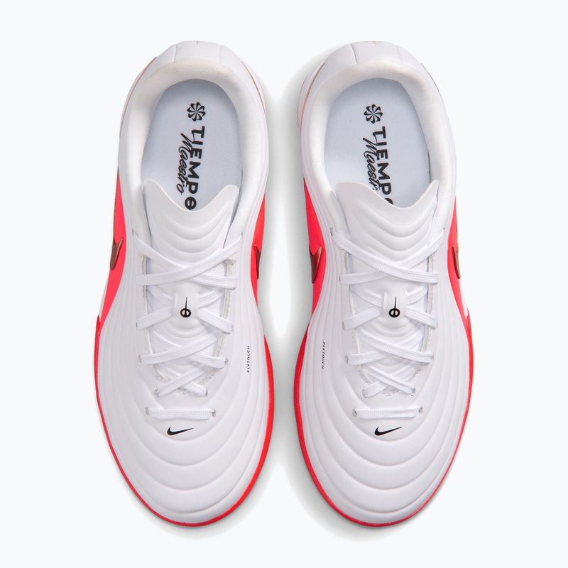 Children's football boots Nike Jr. Tiempo Maestro Academy white/bright crimson/blur 3
