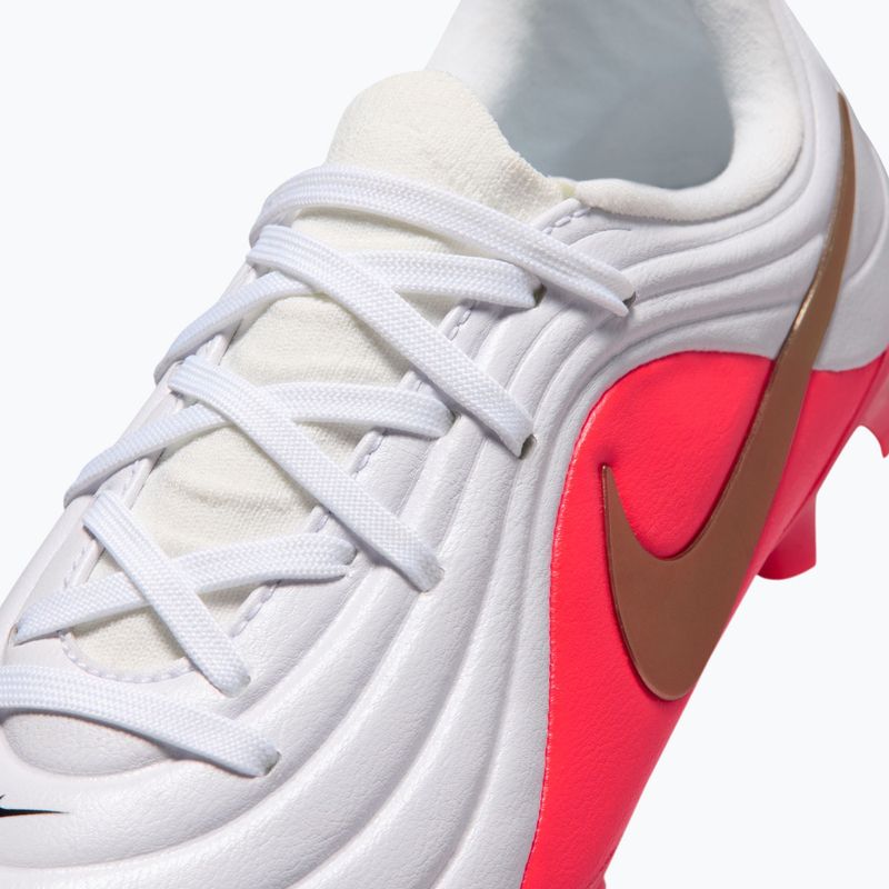 Children's football boots Nike Jr. Tiempo Maestro Academy white/bright crimson/blur 5