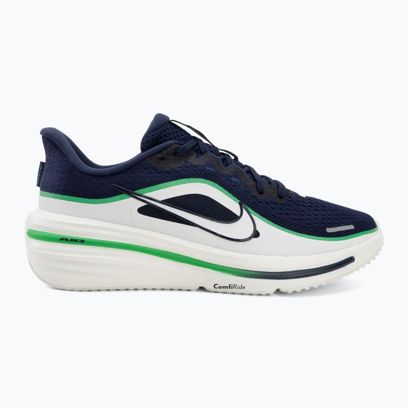 Nike Winflo 12 running shoes midnight navy/green spark/summit white 2
