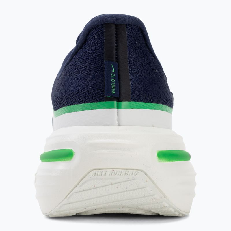 Nike Winflo 12 running shoes midnight navy/green spark/summit white 6