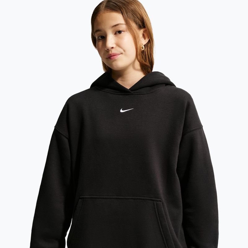 Children's sweatshirt Nike Sportswear Studio Fleece black/white 5