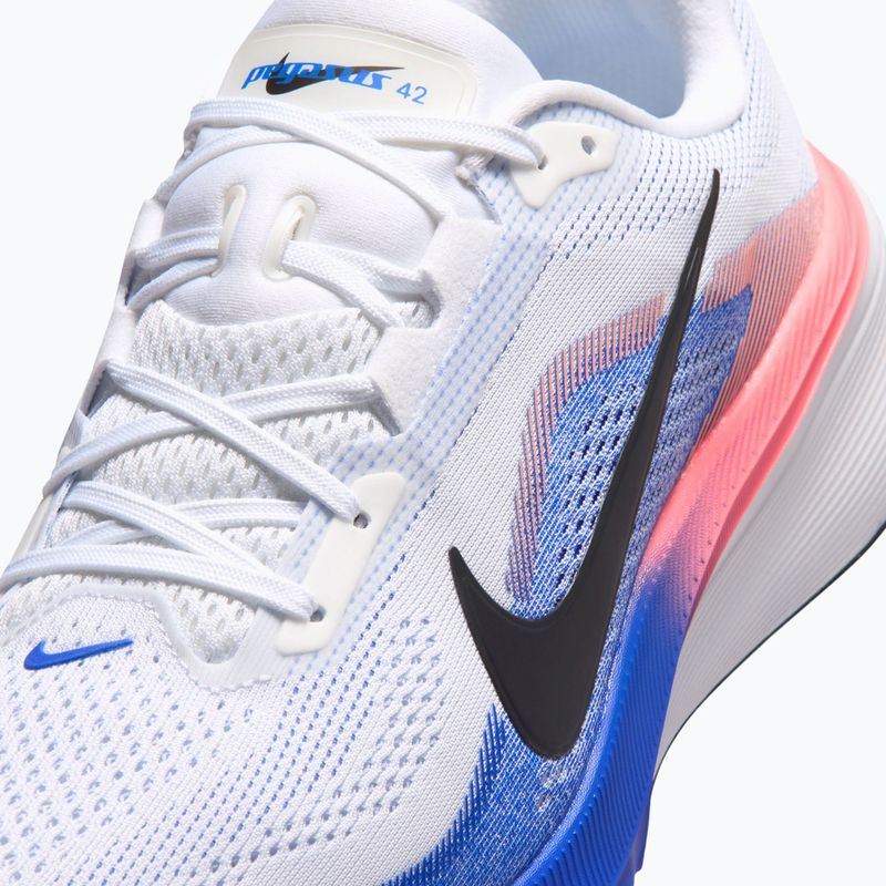 Men's running shoes Nike Pegasus 42 white/racer blue/atomic pink/black 7