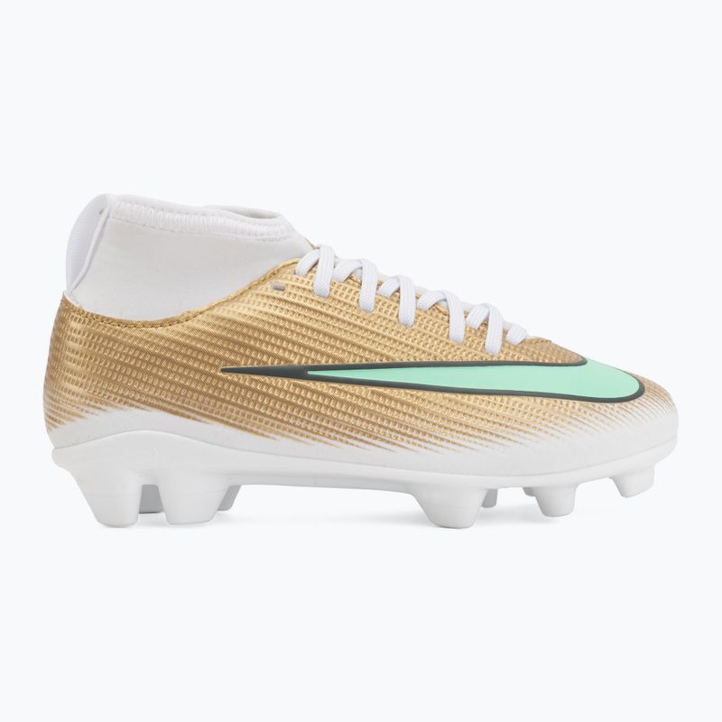 Children's football boots Nike Jr. Mercurial Superfly 11 Club "Kylian Mbappé" metallic gold/green glow 2
