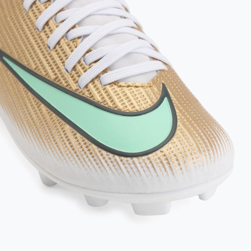 Children's football boots Nike Jr. Mercurial Superfly 11 Club "Kylian Mbappé" metallic gold/green glow 7