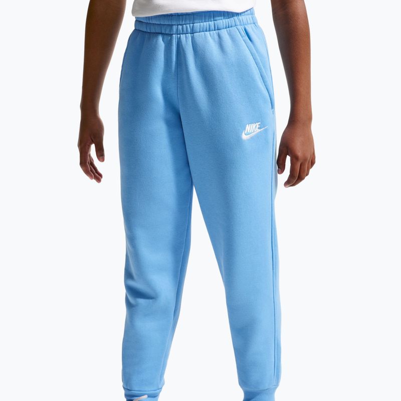 Children's trousers Nike Sportswear Club Fleece football blue/white 4
