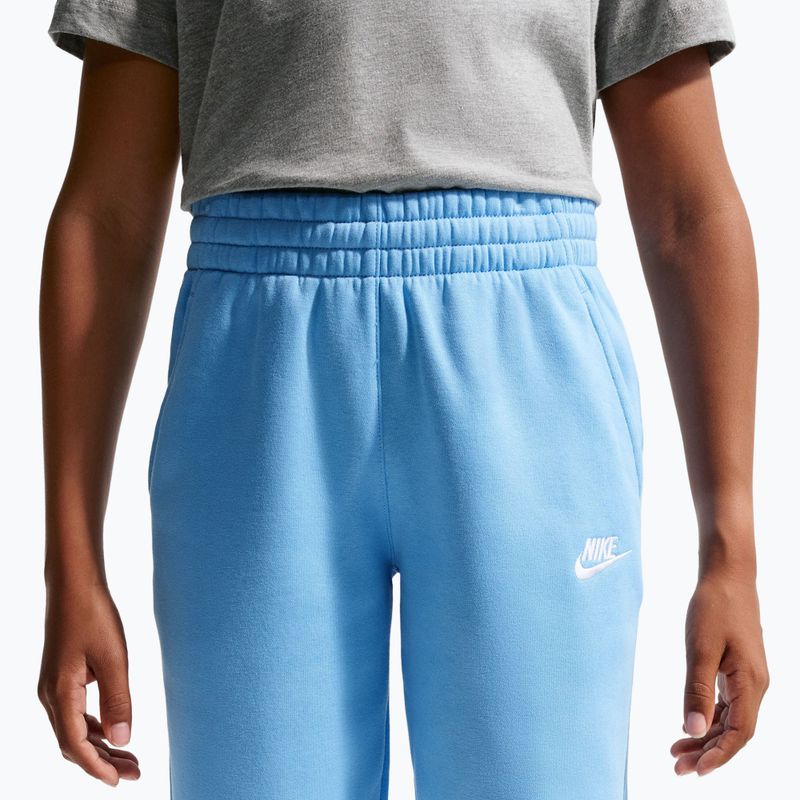 Children's trousers Nike Sportswear Club Fleece football blue/white 5