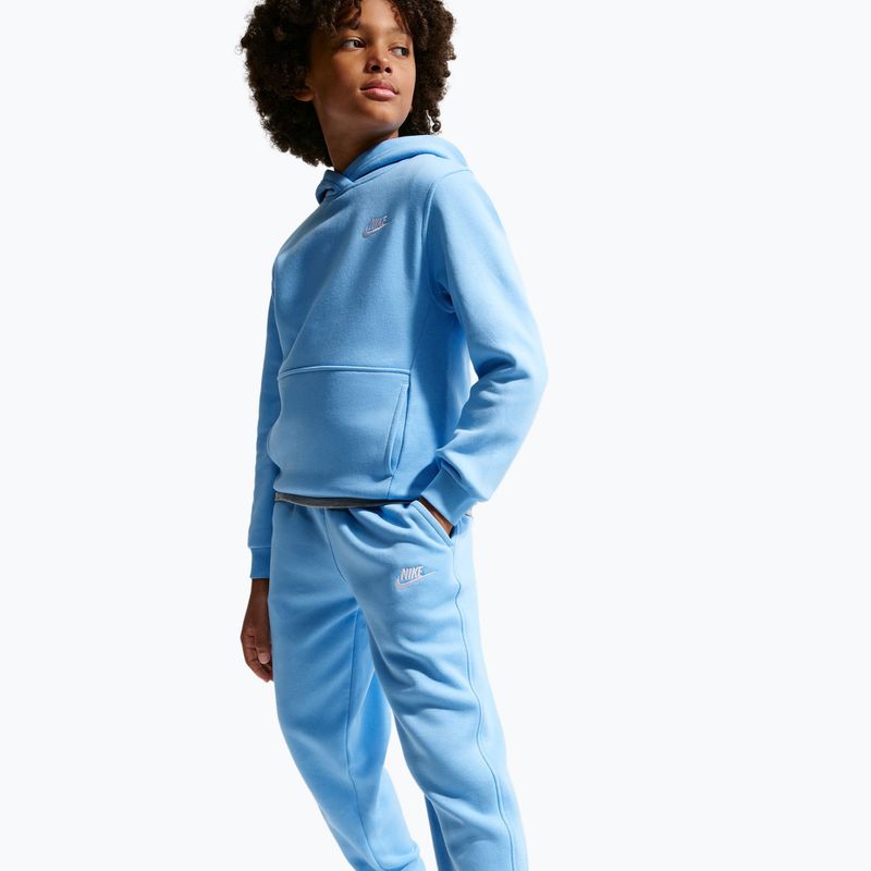 Children's trousers Nike Sportswear Club Fleece football blue/white 6