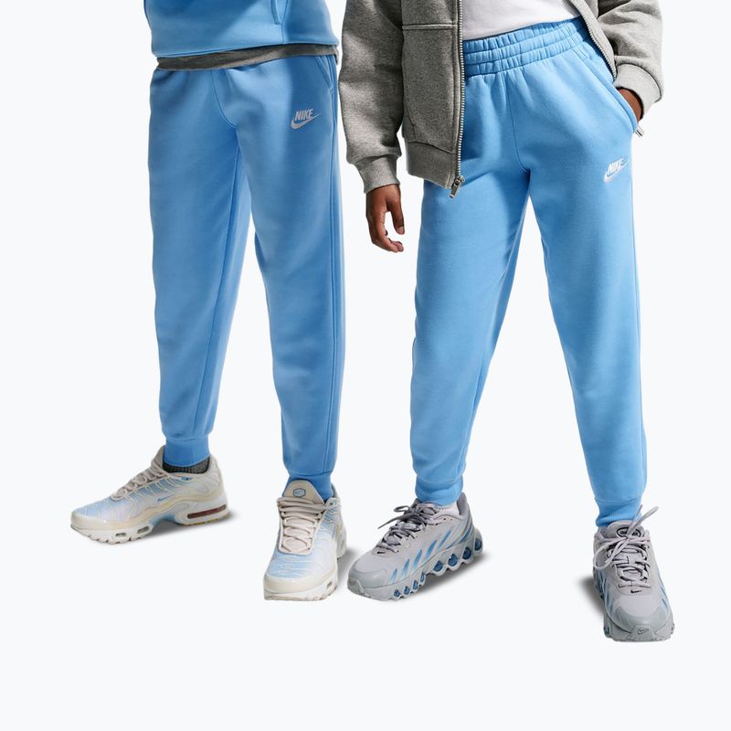 Children's trousers Nike Sportswear Club Fleece football blue/white 10