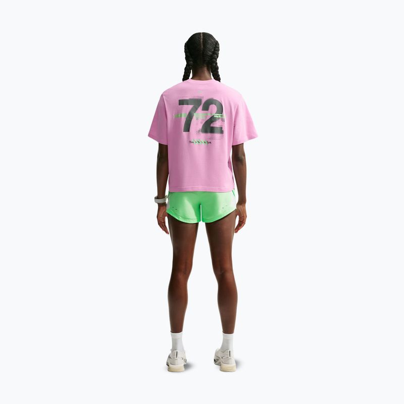 Women's running shirt Nike Swift Dri-Fit pink rise/illusion green 3