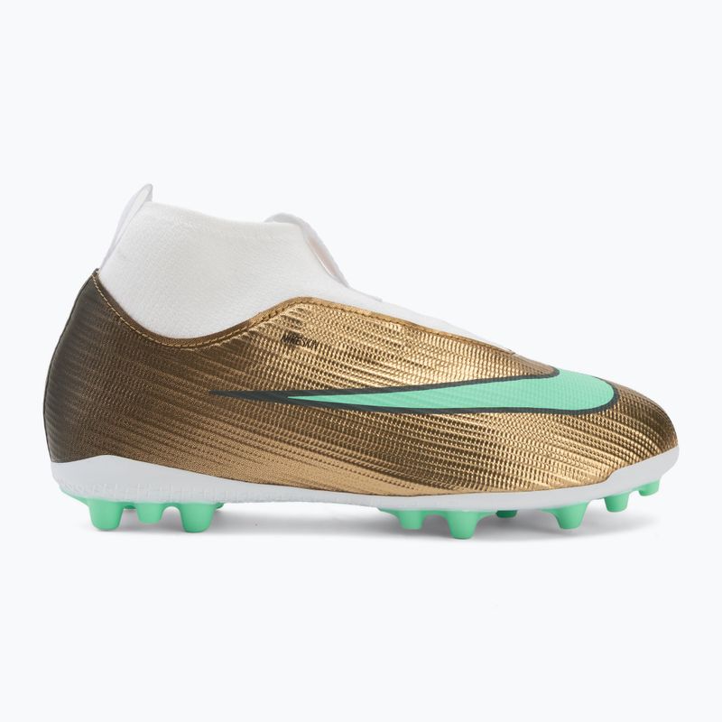 Children's football boots Nike Jr. Mercurial Superfly 11 Academy "Kylian Mbappé" metallic gold/green glow 2