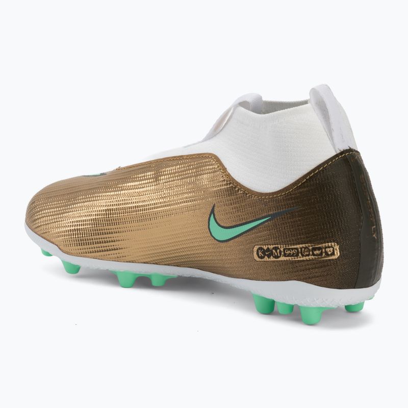 Children's football boots Nike Jr. Mercurial Superfly 11 Academy "Kylian Mbappé" metallic gold/green glow 3