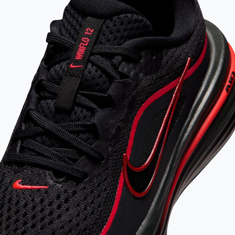 Nike Winflo 12 running shoes black/red orbit/dark smoke grey/black 12