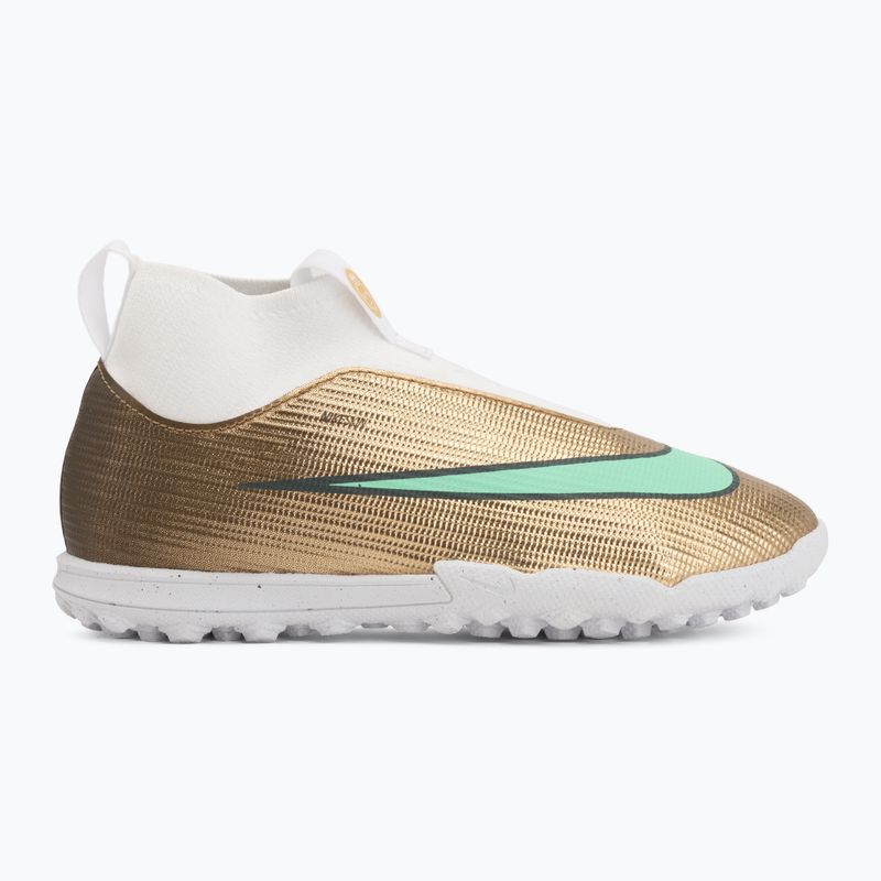 Children's football boots Nike Jr. Mercurial Superfly 11 Academy "Kylian Mbappé" metallic gold/green glow 2