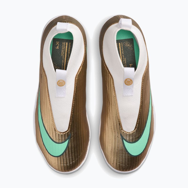 Children's football boots Nike Jr. Mercurial Superfly 11 Academy "Kylian Mbappé" metallic gold/green glow 4