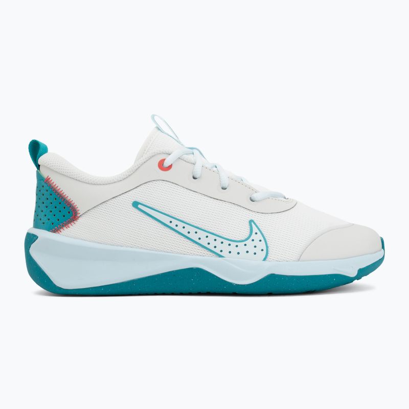 Nike Omni Multi-Court shoes in off white/energy/glacier blue 2