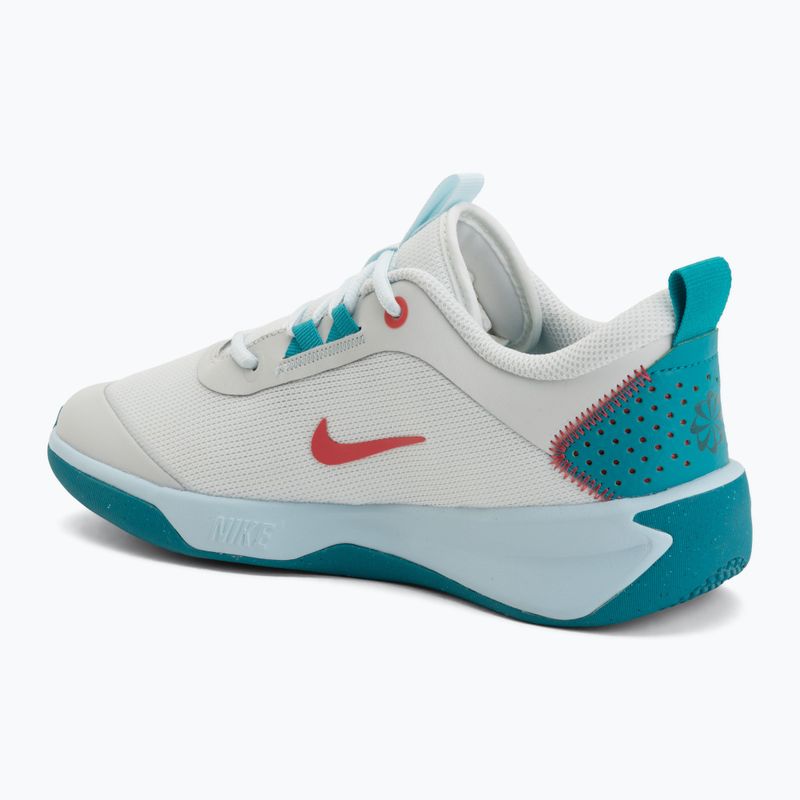 Nike Omni Multi-Court shoes in off white/energy/glacier blue 3