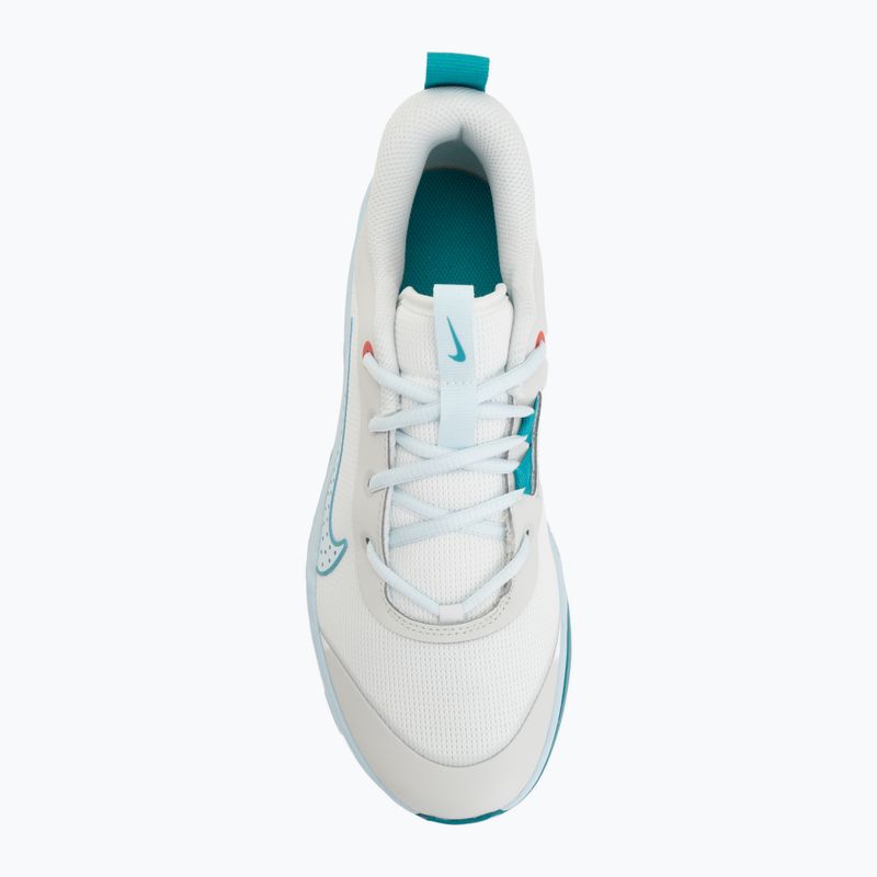 Nike Omni Multi-Court shoes in off white/energy/glacier blue 5