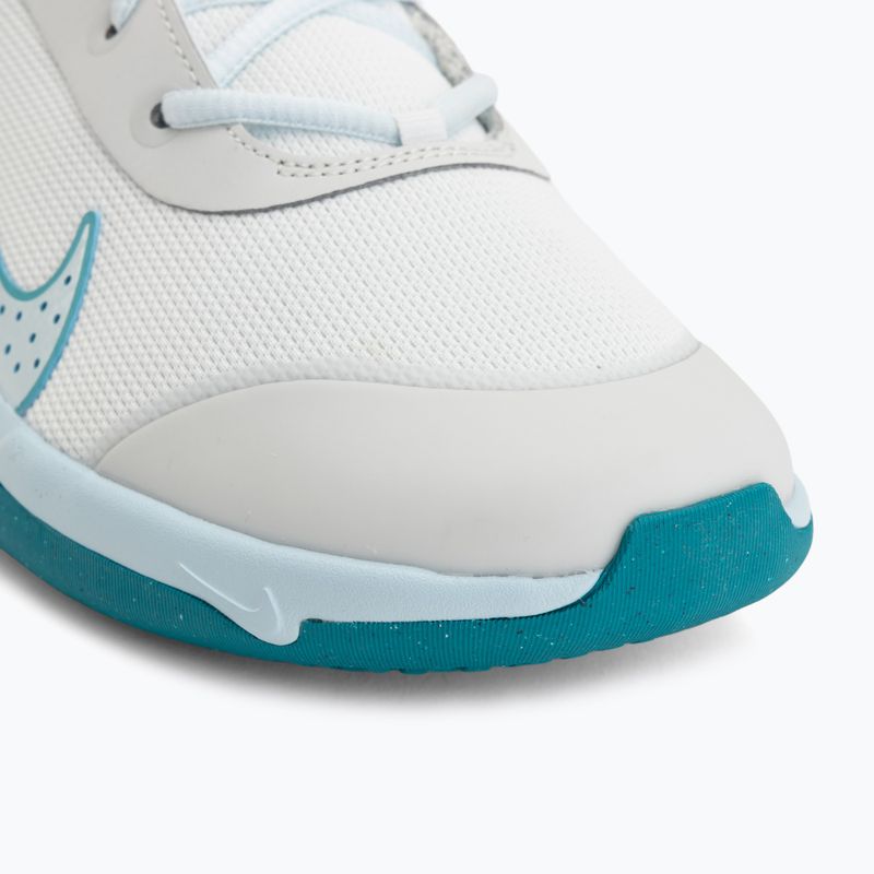 Nike Omni Multi-Court shoes in off white/energy/glacier blue 7