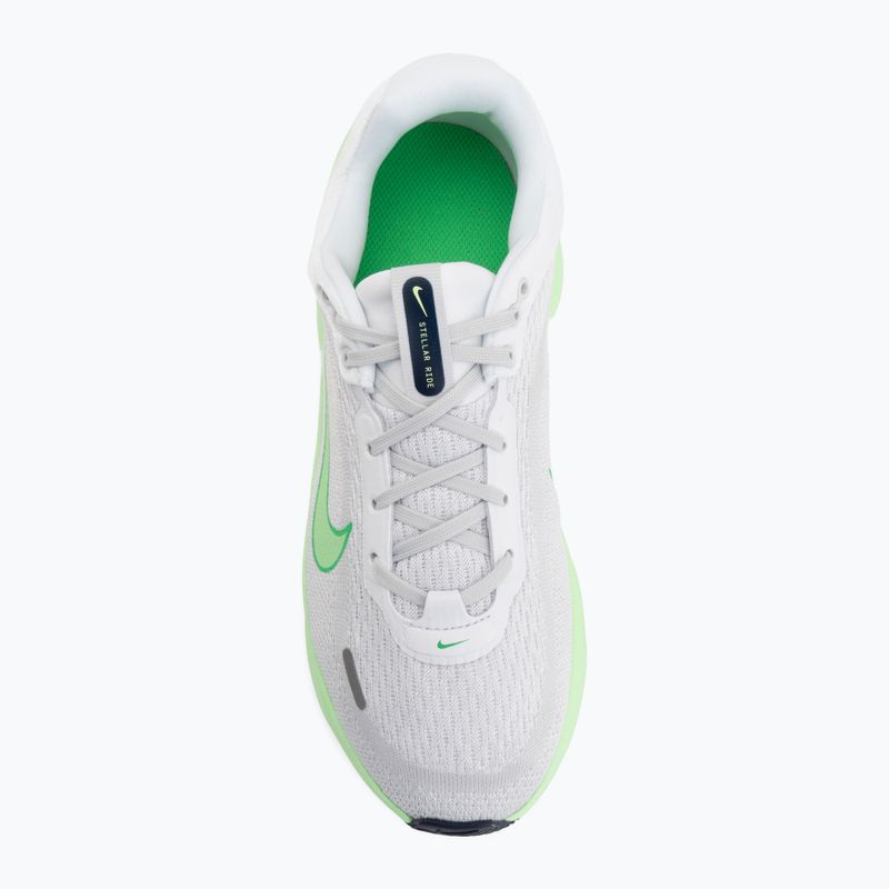 Nike Stellar Ride running shoes white/photon dust/illusion green 5