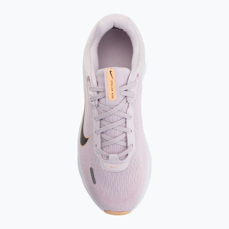 Nike Stellar Ride running shoes bleached lilac/pink foam/black 5