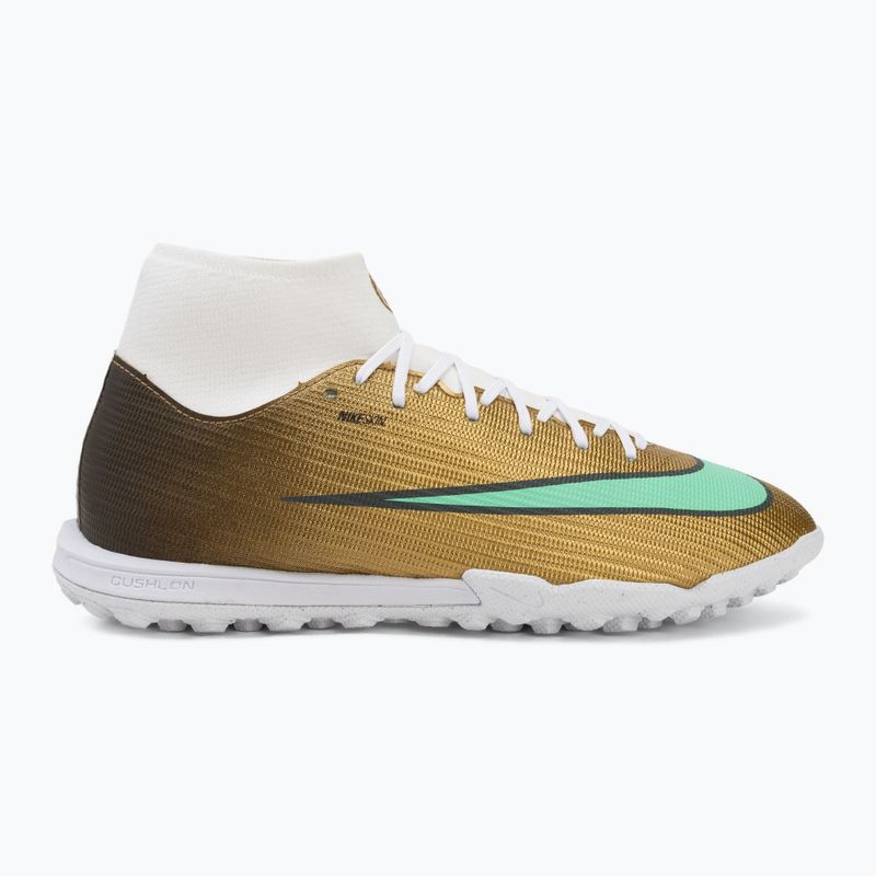 Men's football boots Nike Mercurial Superfly 11 Academy "Kylian Mbappé" metallic gold/green glow 2