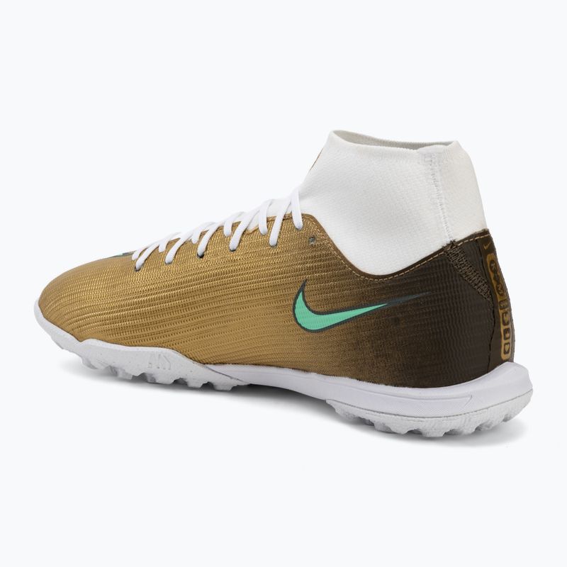 Men's football boots Nike Mercurial Superfly 11 Academy "Kylian Mbappé" metallic gold/green glow 3