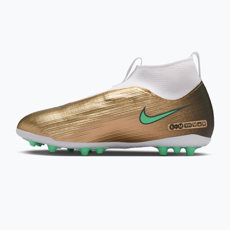 Children's football boots Nike Jr. Mercurial Superfly 11 Academy "Kylian Mbappé" metallic gold/green glow 2