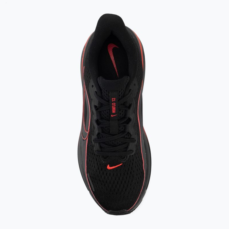 Nike Winflo 12 running shoes black/red orbit/dark smoke grey/black 5