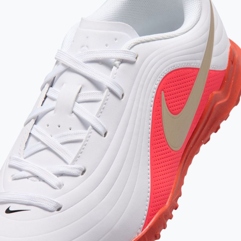 Children's football boots Nike Jr. Tiempo Maestro Club White/Bright Crimson/Blur 5