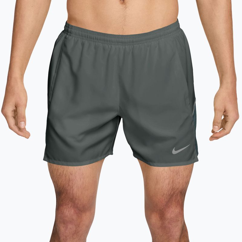 Men's shorts Nike Miler Dri-Fit Brief Lined 5" camo green/mineral slate
