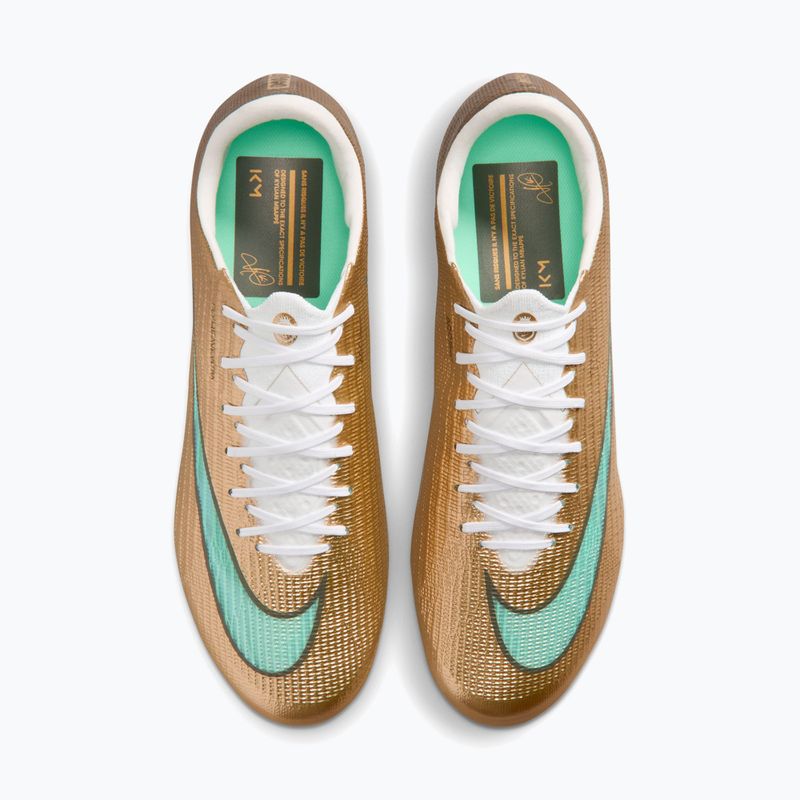 Men's football boots Nike Mercurial Superfly 11 Elite "Kylian Mbappé" metallic gold/green glow 3