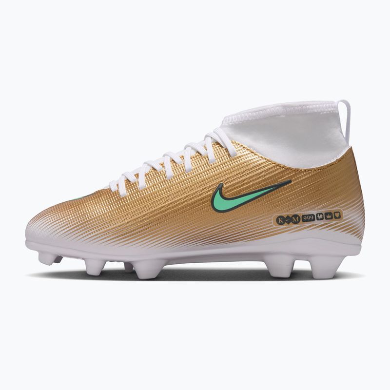 Children's football boots Nike Jr. Mercurial Superfly 11 Club "Kylian Mbappé" metallic gold/green glow 2