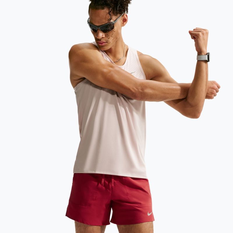 Men's Nike Stride Dri-Fit Brief-Lined 5" Shorts in Tough Red 4