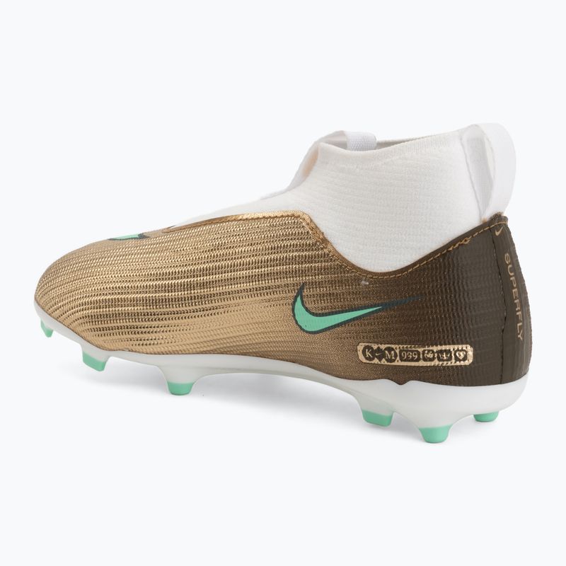 Children's football boots Nike Jr. Mercurial Superfly 11 Academy "Kylian Mbappé" metallic gold/green glow 3