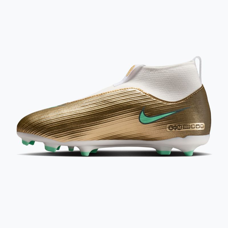 Children's football boots Nike Jr. Mercurial Superfly 11 Academy "Kylian Mbappé" metallic gold/green glow 2